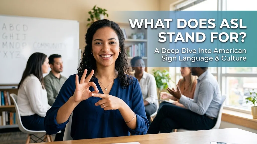 What Does ASL Stand For
