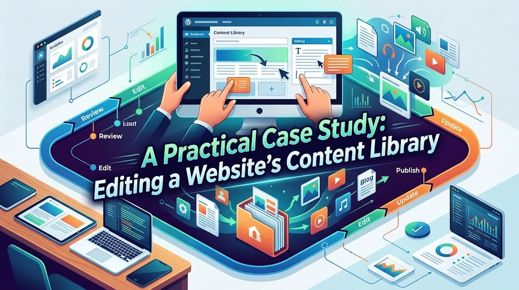 A Practical Case Study: Editing a Website's Content Library