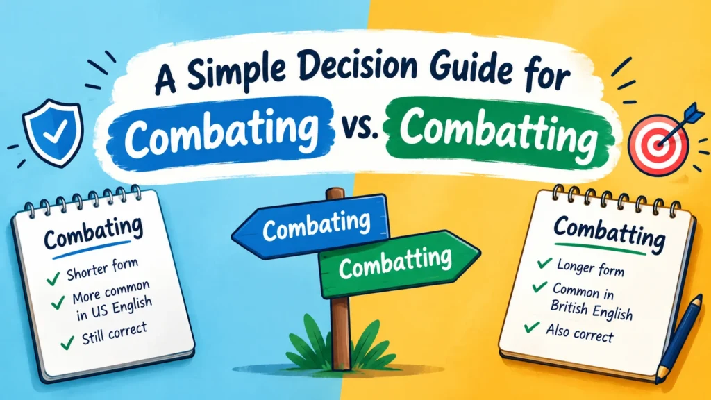 A Simple Decision Guide for Combating vs. Combatting
