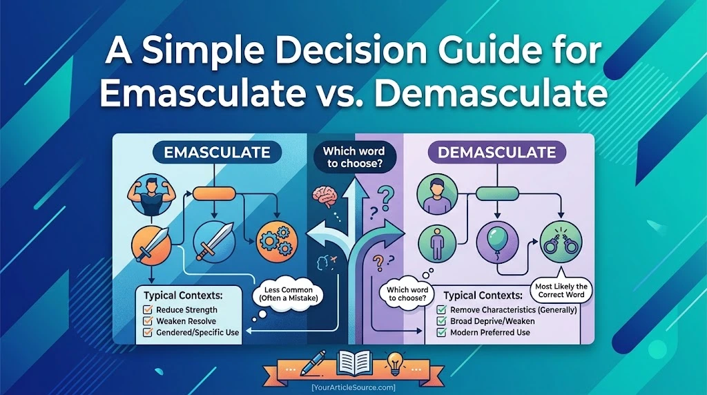 A Simple Decision Guide for Emasculate vs. Demasculate