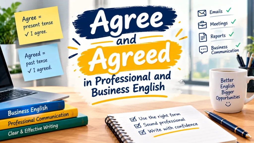 Agree and Agreed in Professional and Business English