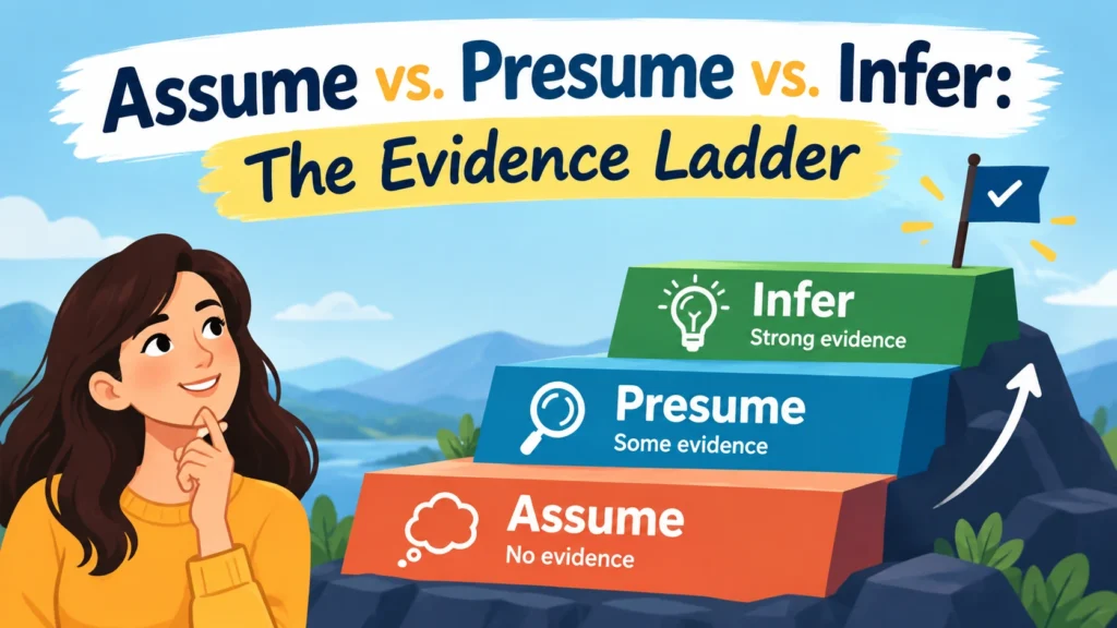 Assume vs. Presume vs. Infer: The Evidence Ladder