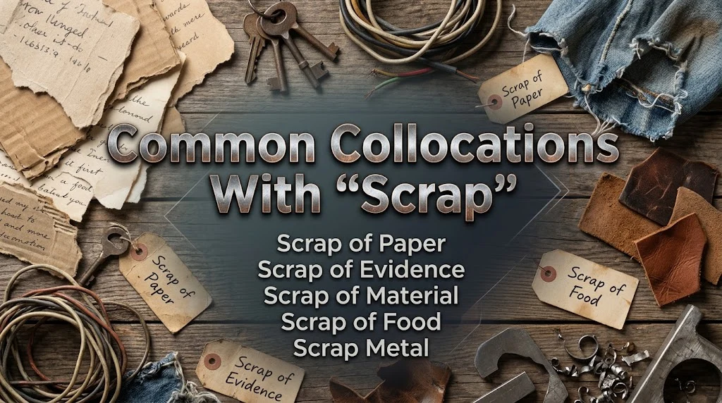 Common Collocations With “Scrap”