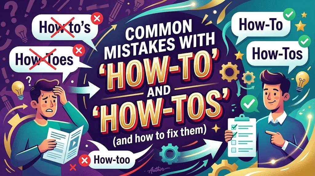 Common Mistakes With “How-To” and “How-Tos”