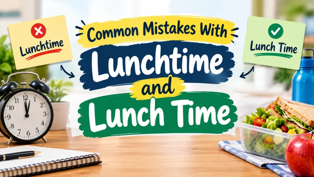 Common Mistakes With Lunchtime and Lunch Time