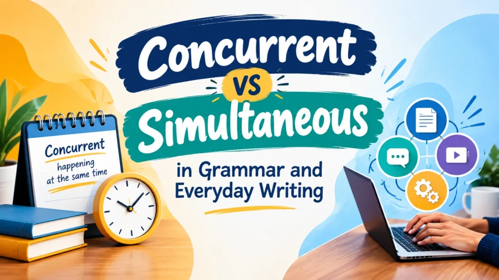 Concurrent vs Simultaneous in Grammar and Everyday Writing