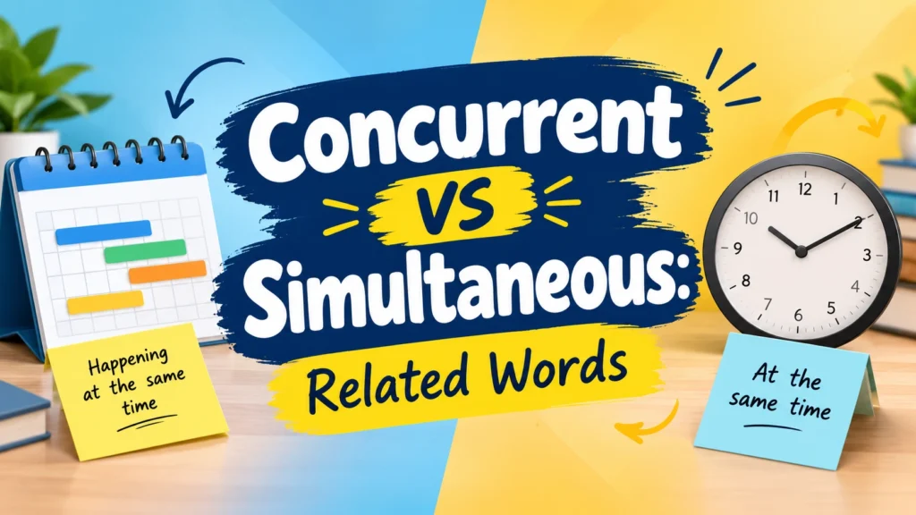 Concurrent vs Simultaneous: Related Words