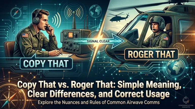 Copy That vs. Roger That: Simple Meaning, Clear Differences, and Correct Usage