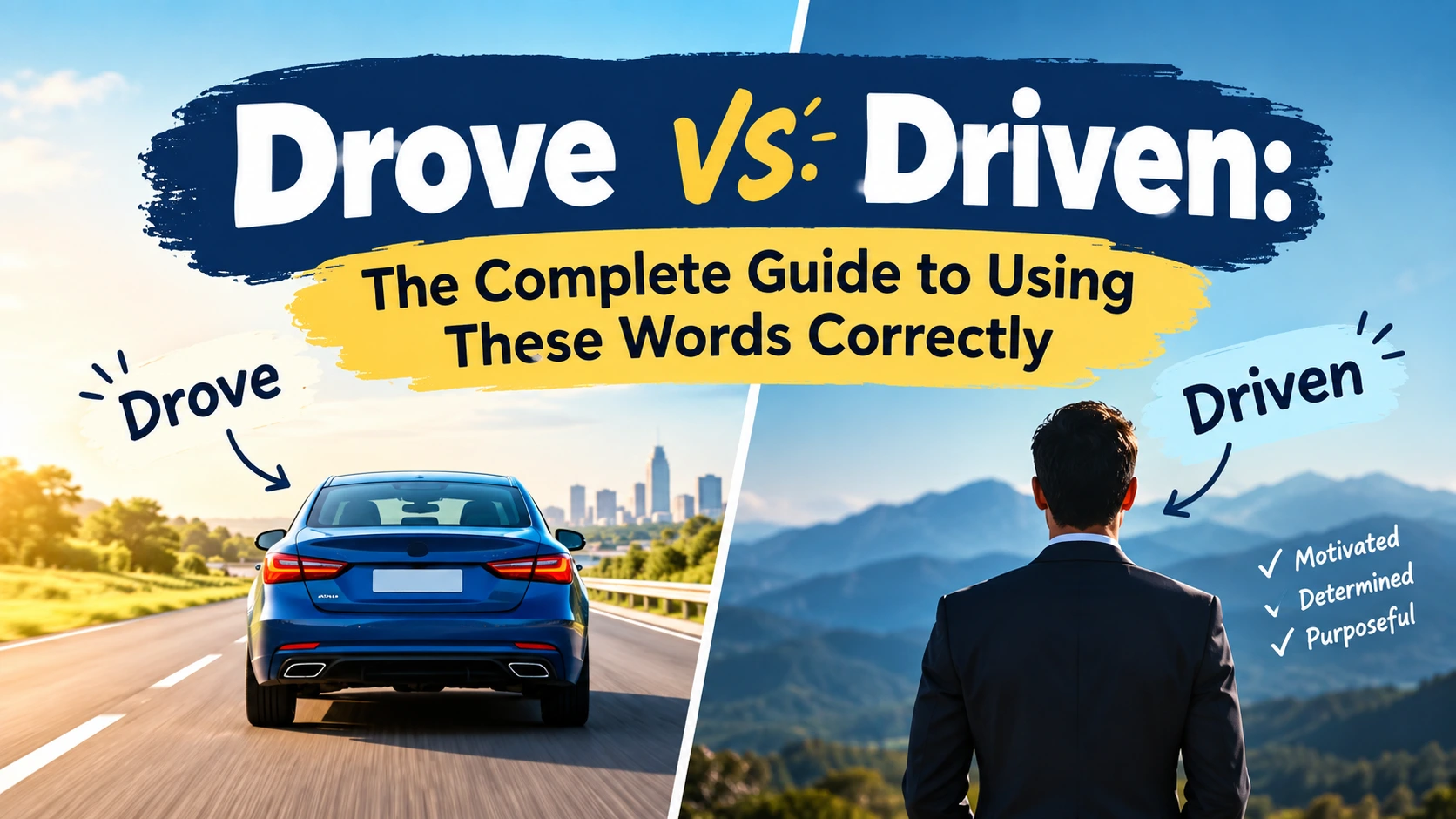 Drove vs. Driven: The Complete Guide to Using These Words Correctly
