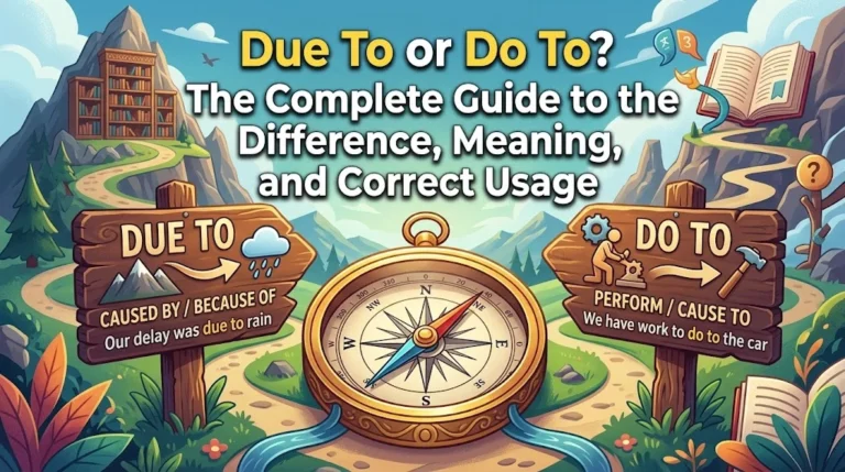 Due To or Do To? The Complete Guide to the Difference, Meaning, and Correct Usage