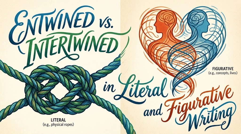 Entwined vs. Intertwined in Literal and Figurative Writing