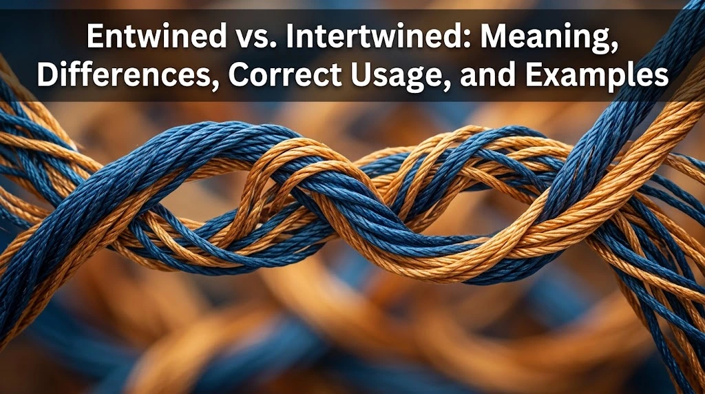 Entwined vs. Intertwined: Meaning, Differences, Correct Usage, and Examples