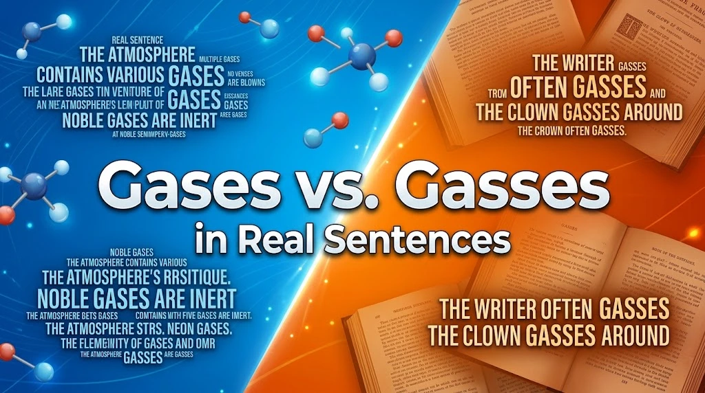 Gases vs. Gasses in Real Sentences