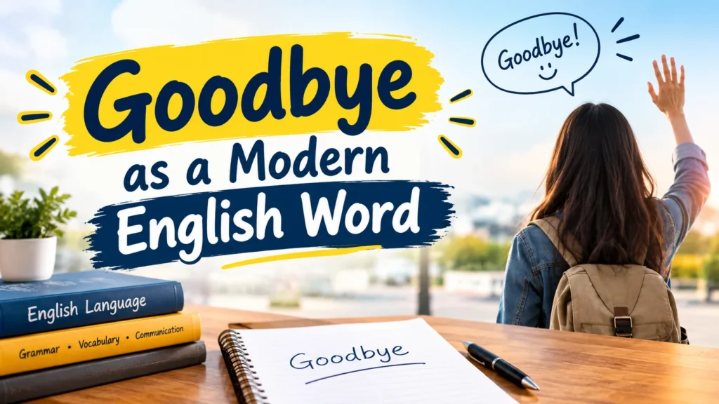 Goodbye as a Modern English Word