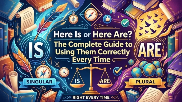 Here Is or Here Are? The Complete Guide to Using Them Correctly Every Time