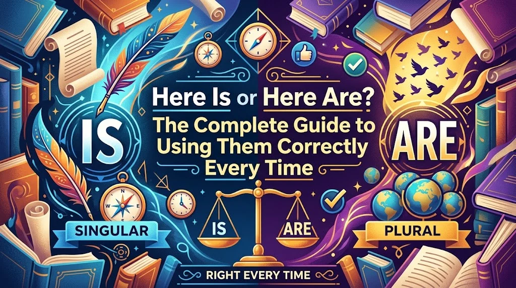 Here Is or Here Are? The Complete Guide to Using Them Correctly Every Time