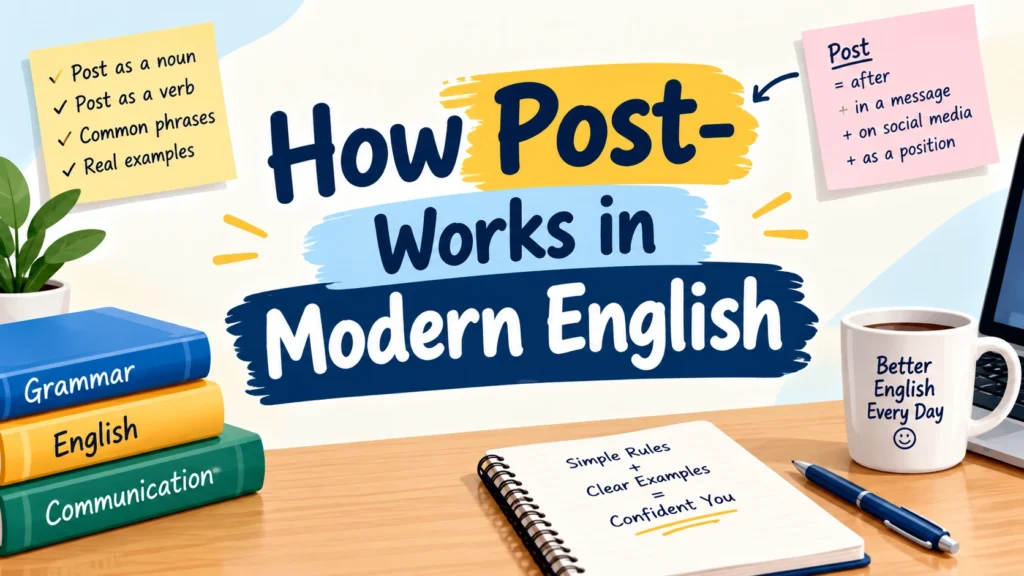 How Post- Works in Modern English