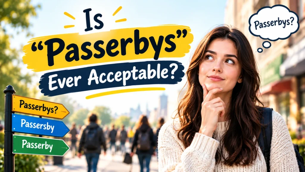 Is “Passerbys” Ever Acceptable?
