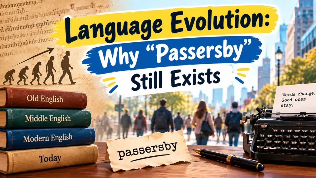 Language Evolution: Why “Passersby” Still Exists