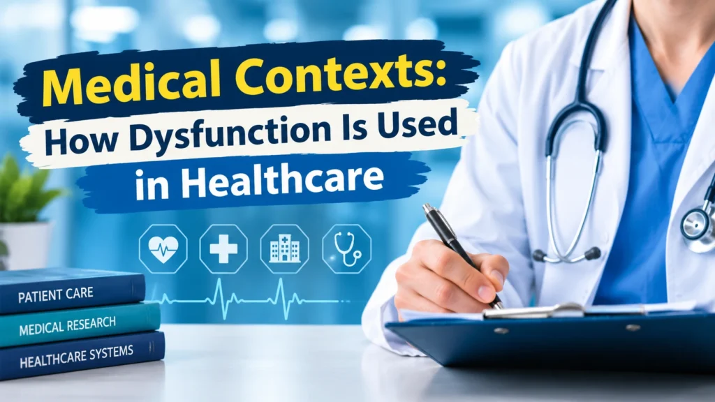 Medical Contexts: How Dysfunction Is Used in Healthcare