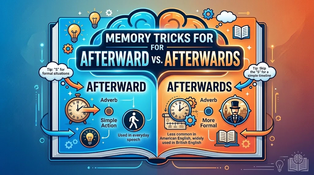 Memory Tricks for Afterward vs. Afterwards