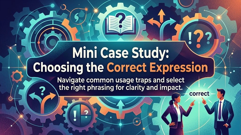 Mini Case Study: Choosing the Correct Expression