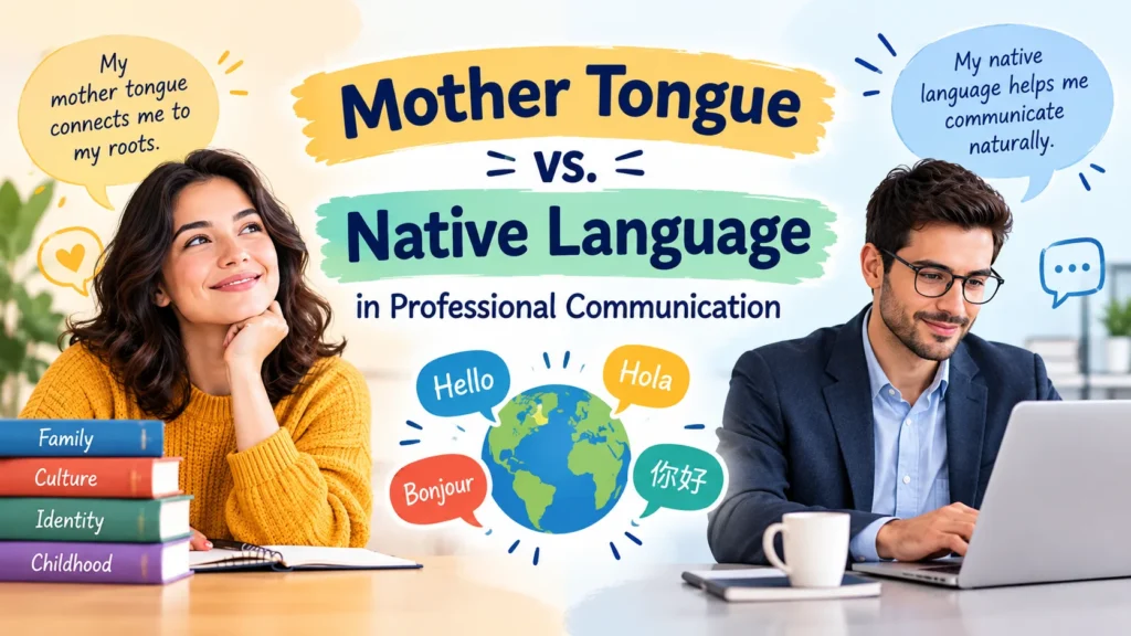 Mother Tongue vs. Native Language in Professional Communication