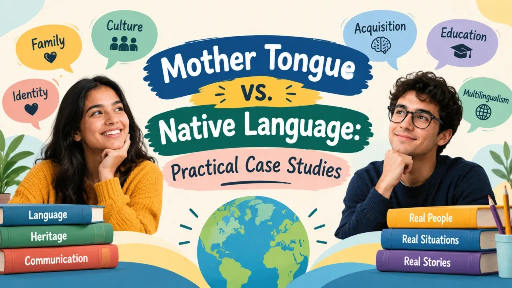Mother Tongue vs. Native Language: Practical Case Studies