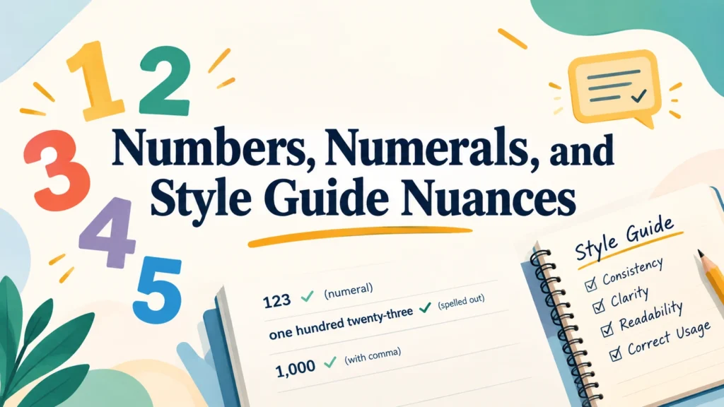 Numbers, Numerals, and Style Guide Nuances