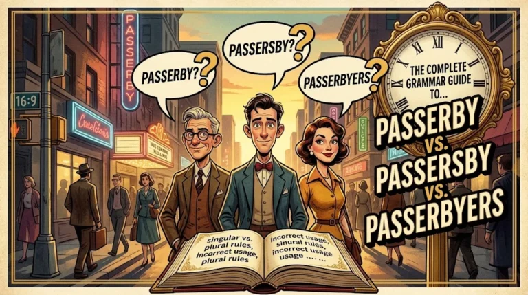 Passerby vs. Passersby vs. Passerbyers: The Complete Grammar Guide