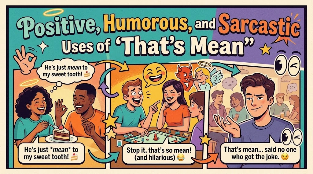 Positive, Humorous, and Sarcastic Uses of “That’s Mean”