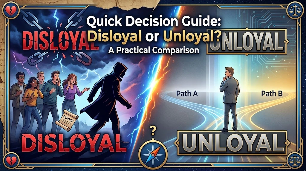 Quick Decision Guide: Disloyal or Unloyal?