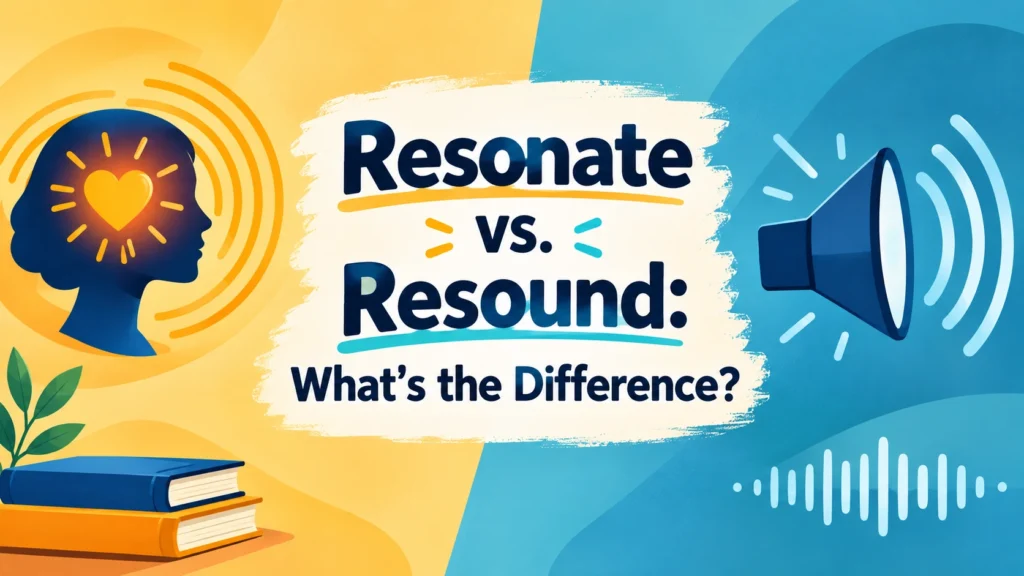 Resonate vs. Resound: What's the Difference?