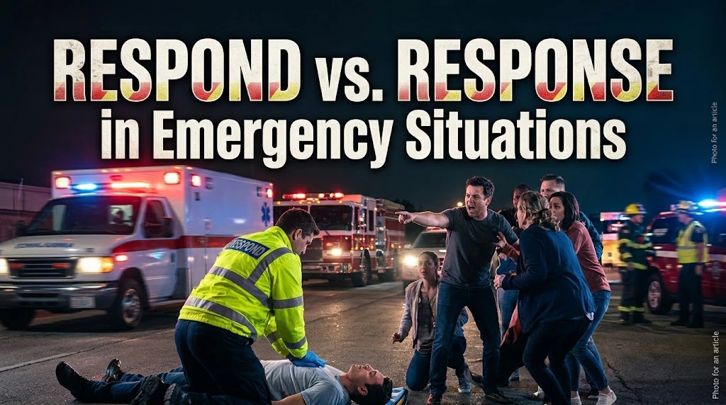 Respond vs. Response in Emergency Situations