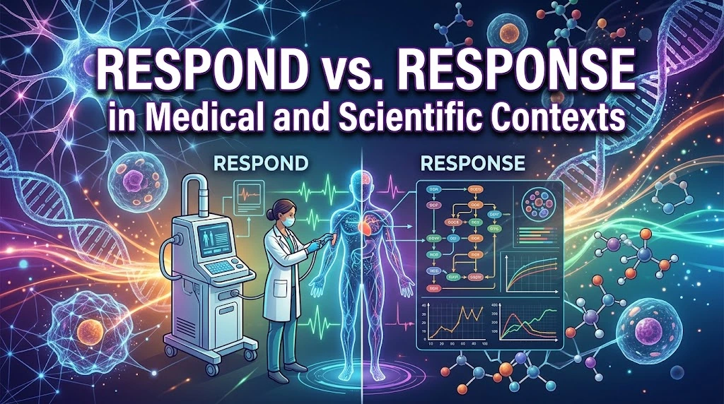 Respond vs. Response in Medical and Scientific Contexts