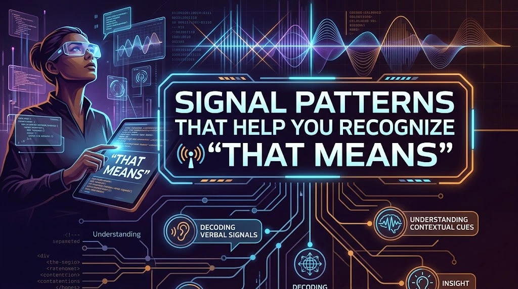Signal Patterns That Help You Recognize “That Means”