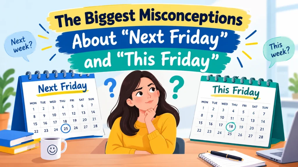 The Biggest Misconceptions About “Next Friday” and “This Friday”