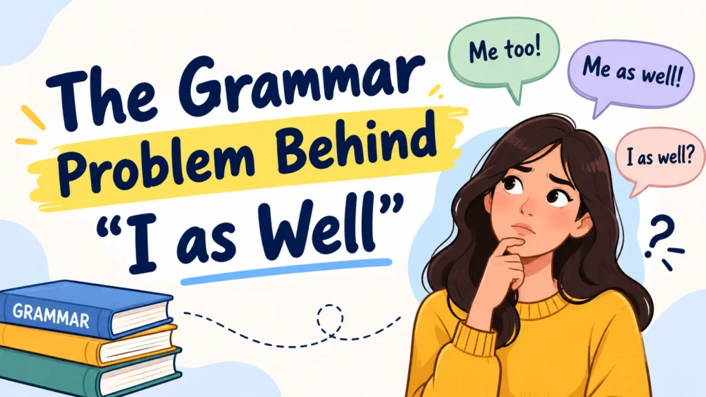 The Grammar Problem Behind “I as Well”