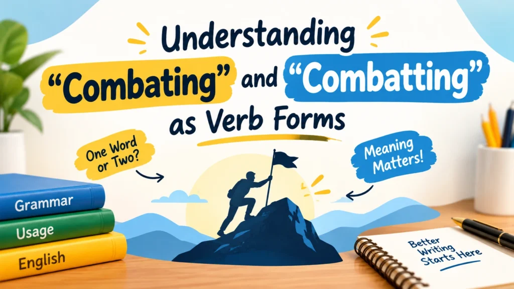 Understanding “Combating” and “Combatting” as Verb Forms