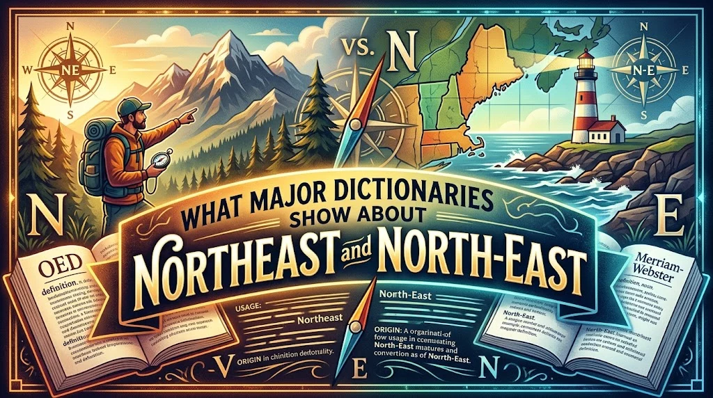 What Major Dictionaries Show About Northeast and North-East