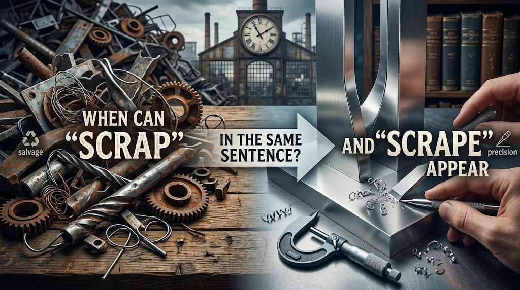 When Can “Scrap” and “Scrape” Appear in the Same Sentence?