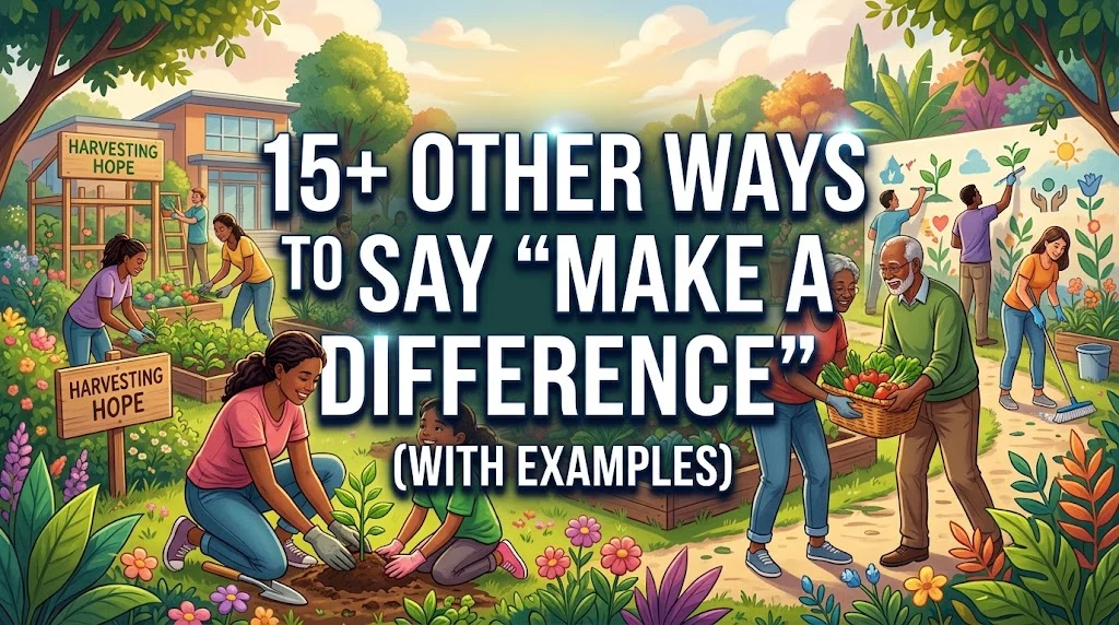 15+ Other Ways to Say “Make a Difference” (With Examples)
