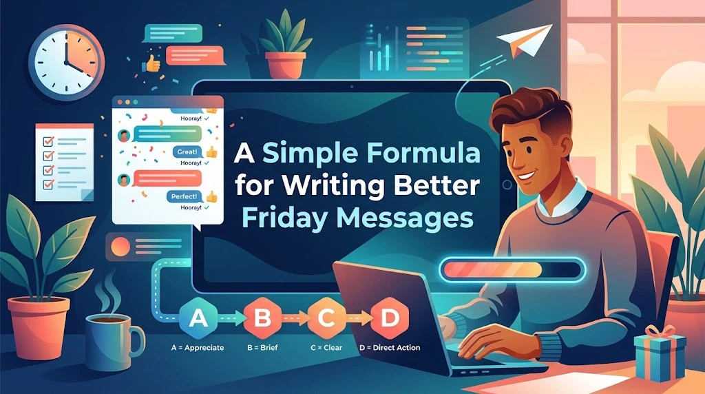 A Simple Formula for Writing Better Friday Messages