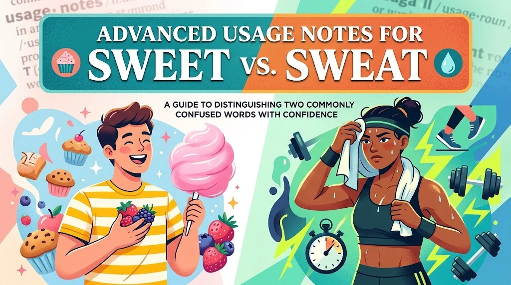 Advanced Usage Notes for Sweet vs. Sweat
