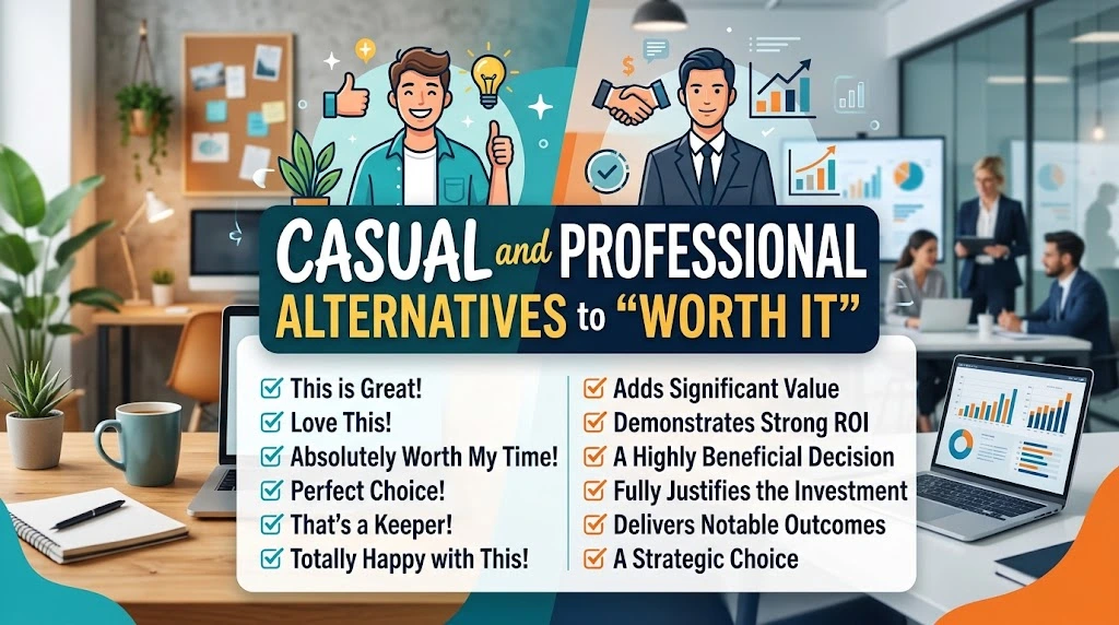 Casual and Professional Alternatives to “Worth It”