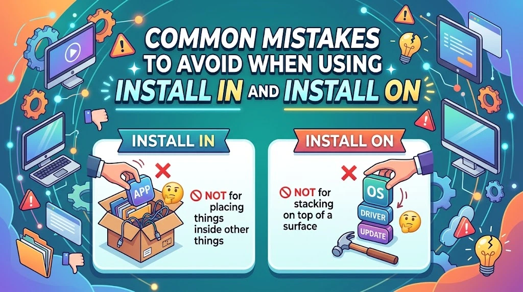 Common Mistakes to Avoid When Using Install In and Install On