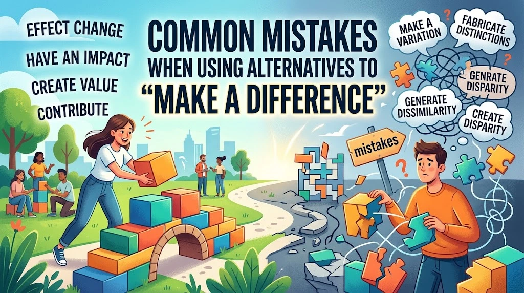 Common Mistakes When Using Alternatives to “Make a Difference”