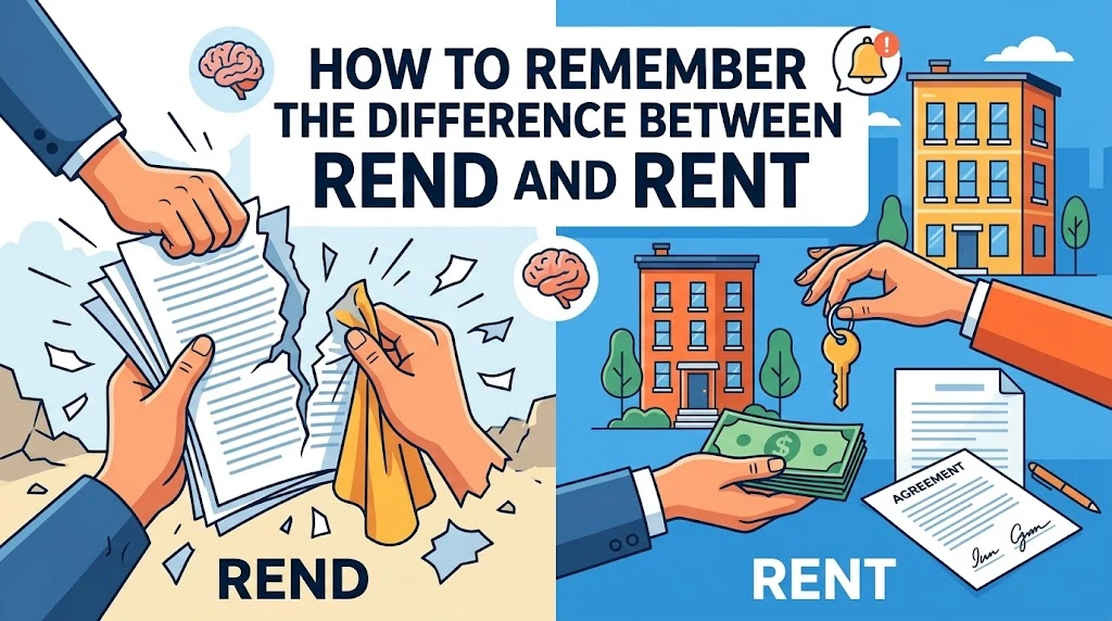 How to Remember the Difference Between Rend and Rent