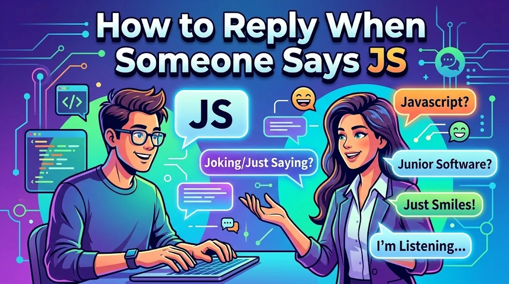 How to Reply When Someone Says JS