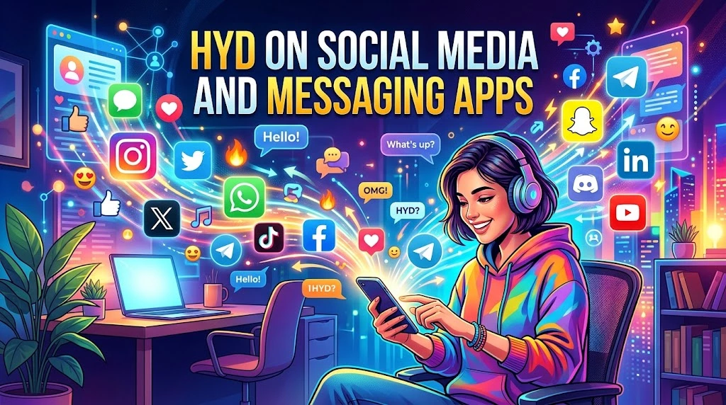 HYD on Social Media and Messaging Apps